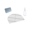 Paint protection film application kit for vehicle roofs