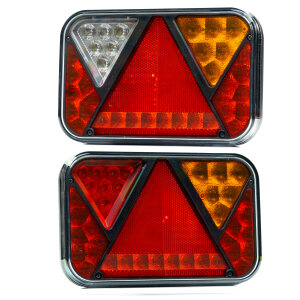 REFLECT LED rear light set with 5P bayonet connection for trucks or trailers | CAN-BUS version