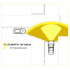VISION180 - 180° beam angle - flash module - yellow - Class 2