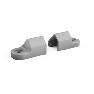 set of 2 45° end caps for SOLIS lights - angled