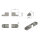 set of 2 45° end caps for SOLIS lights - angled