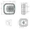 Combination rear light KR3 - universal