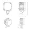 50W LED work light 4000lm