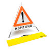 Folding sign with warning symbol VZ 101 - 70 cm - UNIVERSAL - day-glo