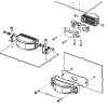 X180 flash module - 180° beam angle - blue/yellow two-color - various bracket sets