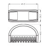X180 flash module - 180° beam angle - blue/yellow two-color - various bracket sets