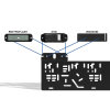 CROSSWAY mounting bracket set for intersection cameras or license plate cameras