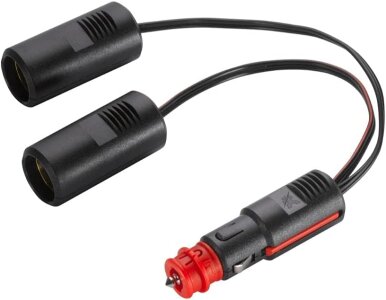 12V/24V automotive plug 2-way adapter - with automotive plug