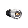 2-pole plug with cap nut - screw contact - DIN 14690