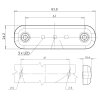 Side marker light - UR10 orange - 12V/24V