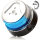 R65 Design BRILAR rotating beacon - clear/blue - extreme hold