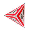 Folding sign with warning symbol VZ 123 - 70 cm - construction site - day-glo