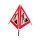 Folding sign with warning symbol VZ 123 - 70 cm - construction site - day-glo