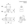 Work light ZELOR - 2000 lumens - square