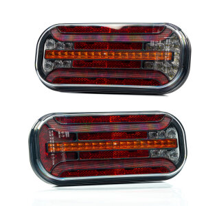 DYNAMIC LED rear light set with 5P bayonet connection for trucks or trailers