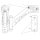 Marker lights - white/yellow/red - 45 degrees - left