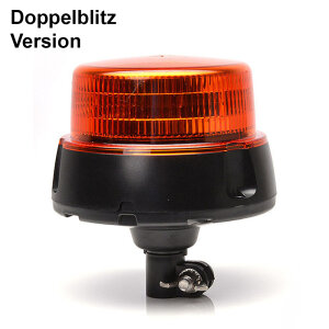 R65 Design rotating beacon BRILAR double flash - orange - flat
