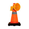 Traffic cone warning light