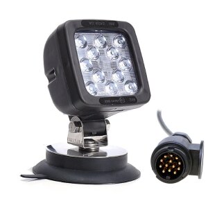 Additional LED spotlight 17W with 13-pin trailer plug + magnetic base