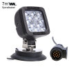 Additional LED spotlight 17W with 13-pin trailer plug + magnetic base