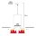 Cable set for trailer lighting - 5m - 13-pin - 5P bayonet