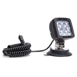 17W work light with magnetic base - switch - 7 m spiral cable