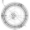 R65 Design rotating beacon BRILAR - blue - 3 points