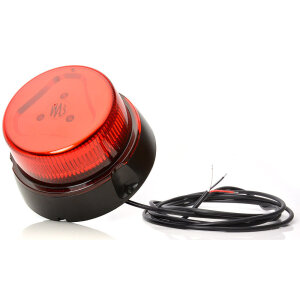 R65 Design rotating beacon BRILAR - red - 3 points