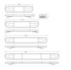 ASTERO LED warning bar - 99 cm with center section - clear/yellow