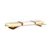 ASTERO LED warning bar - 99 cm with center section - clear/yellow