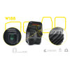 set of 2 main headlights W188 LED, dynamic turn signals, daytime running lights, position lights, low beam, high beam