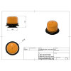 C360 Rotating beacon - Magnetic base - Class 2 - Day/night - Yellow