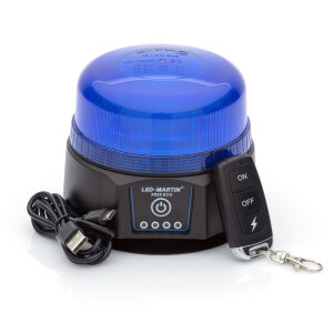 XR20 ECO rotating beacon - blue - magnet - battery - 220 km/h DEKRA tested