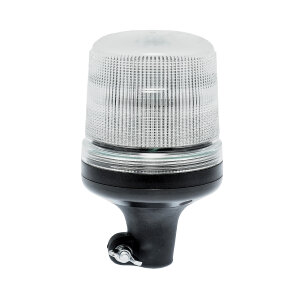 SESTO rotating beacon - 11 flash patterns - clear/yellow - DIN mounting
