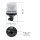SESTO rotating beacon - 11 flash patterns - clear/yellow - DIN mounting