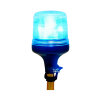 SESTO rotating beacon - 11 flash patterns - clear/blue - DIN mount