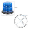 SESTO rotating beacon - 11 flash patterns - blue - 3-point