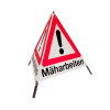 Folding sign with warning symbol VZ 101 - 70 cm - Mowing...