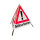 Folding sign with warning symbol VZ 101 - 70 cm - Mowing work - Daylight visible